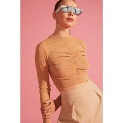 High-Waist Tapered Trousers - Beige -Maison Close Sales high waist tapered trousers c909be0afd82b38775faf17b1319052d