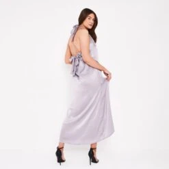 Tallulah Halter Satin Maxi Dress In Silver Grey 11 Tallulah Halter Satin Maxi Dress In Silver Grey -Maison Close Sales hjk1qkufymy2sqpaximz