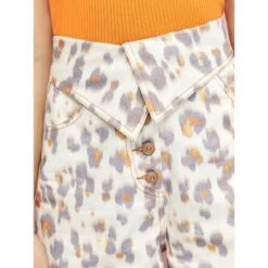 Leopard Print Denim Shorts -Maison Close Sales hrwnykwfgdy5cbr05ieu