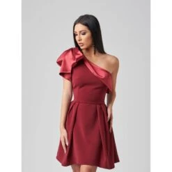 Euphoria One-Shoulder Flared Mini Dress -Maison Close Sales i2kbfbqliswggi9bk9zt
