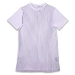 Ivy Mesh Dress – White