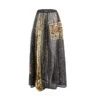 Ariana - Black Multi Lace And Golden Sequin Maxi Skirt -Maison Close Sales iysppqtv8di8qnlbcscy
