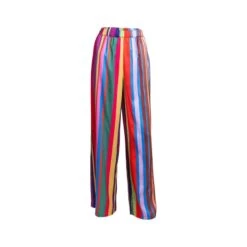 Melissa Elastic Waist Wide Leg Pant - Multicolour