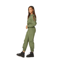 Open Shoulder Button Down, Olive -Maison Close Sales joggers olive 64bf63b96c96d47b4749c9b19b3f790b