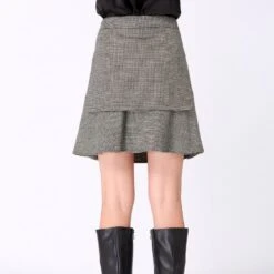 Short Skirt With Patch Pockets And Wide Ruffle 12 Short Skirt With Patch Pockets And Wide Ruffle -Maison Close Sales jupe courte avec poches plaque es et large volant a8fca197cd0c89df12dd058ddd131b6a