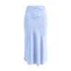 Effortless Silk Skirt In Forget Me Not - Blue -Maison Close Sales jzmvrh1oavj2rdcp4jgz
