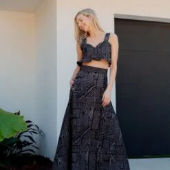 Newspaper A-Line Skirt In Black 10 Newspaper A-Line Skirt In Black -Maison Close Sales ki8ijwrheetidwaq9okn