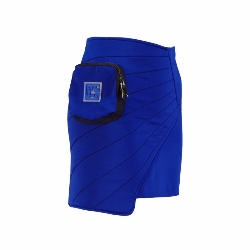 Kntgly Super Woman Limited Edition Blue Satin Skirt 3 Kntgly Super Woman Limited Edition Blue Satin Skirt