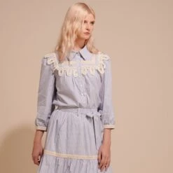 Lace And Striped Blouse 7 Lace And Striped Blouse -Maison Close Sales lace and striped blouse b270aae974c1b1a954505bdd9cc72b68