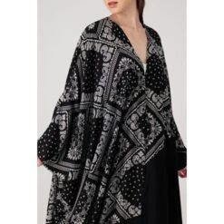 Mariposa Cut Two-Tone Abaya Printed Paisley -Maison Close Sales lfoll7hegkei5qoablpo