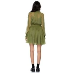 Alexa Short Green Dress -Maison Close Sales lhaia24dfa1z3eoiqnyz