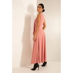 Flowy Crepe Maxi Skirt In Rose Tan -Maison Close Sales lip7nsw9nmb0214l6gps