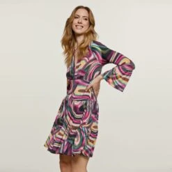 Print Mulberry Jersey Tiered Dress -Maison Close Sales lrnrrcnvlsdsryq4qu8l
