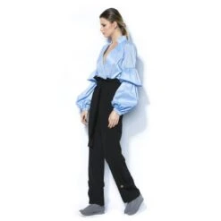 Tiered Victorian Sleeve Shirt With V Neck -Maison Close Sales lxkxempcnvbwb88g6l2v