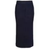 "Philippa" Rib Knitted Cashmere Ancle Long Skirt -Navy Blue -Maison Close Sales m1ekgz3oywnz67pqawez