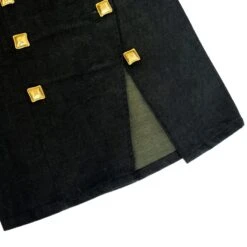 Majorelle Midi Skirt In Dark Green Denim -Maison Close Sales majorelle midi skirt in dark green denim 4d049f88eaa2b1bdaf06b2690b151bc8