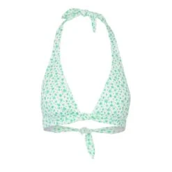 Camilla Floral Bikini Top Apple Green/White