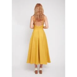 Matissa Yellow Denim Circle Skirt Dress 19 Matissa Yellow Denim Circle Skirt Dress -Maison Close Sales matissa yellow denim circle skirt dress 709718b25156e3e20ac5372250f29697
