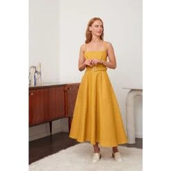 Matissa Yellow Denim Circle Skirt Dress 15 Matissa Yellow Denim Circle Skirt Dress -Maison Close Sales matissa yellow denim circle skirt dress 9326a3eb829c0c0d9c18f47214e5c8d2