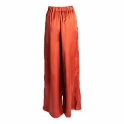 Melissa Elastic Waist Wide Leg Pant - Rust -Maison Close Sales melissa elastic waist wide leg pant rust e1dec897f08b2dfd38d3c543952f85b9
