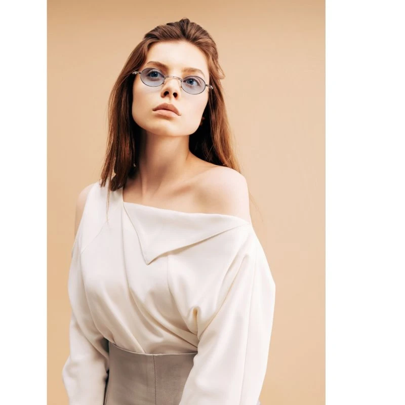 Mermaid Faux Leather Midi Skirt With Slit - Silver 7 Mermaid Faux Leather Midi Skirt With Slit - Silver - Image 5