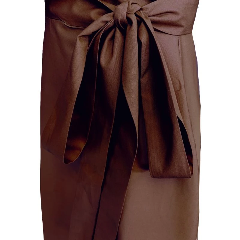 Meyer Wrap Midi Skirt In Chocolate With Pockets 5 Meyer Wrap Midi Skirt In Chocolate With Pockets - Image 3