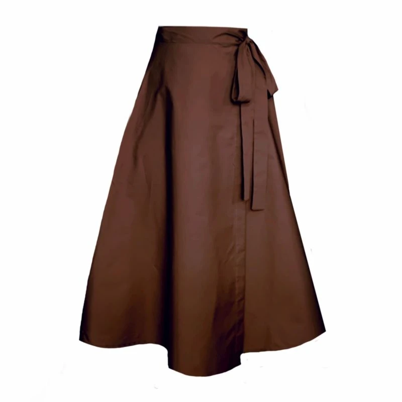 Meyer Wrap Midi Skirt In Chocolate With Pockets 3 Meyer Wrap Midi Skirt In Chocolate With Pockets
