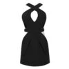 Mini Dress With Cross Neckline In Black 2 Mini Dress With Cross Neckline In Black -Maison Close Sales mini dress with cross neckline in black f3473c7ff8fb9d632177cdbb32b6d81d