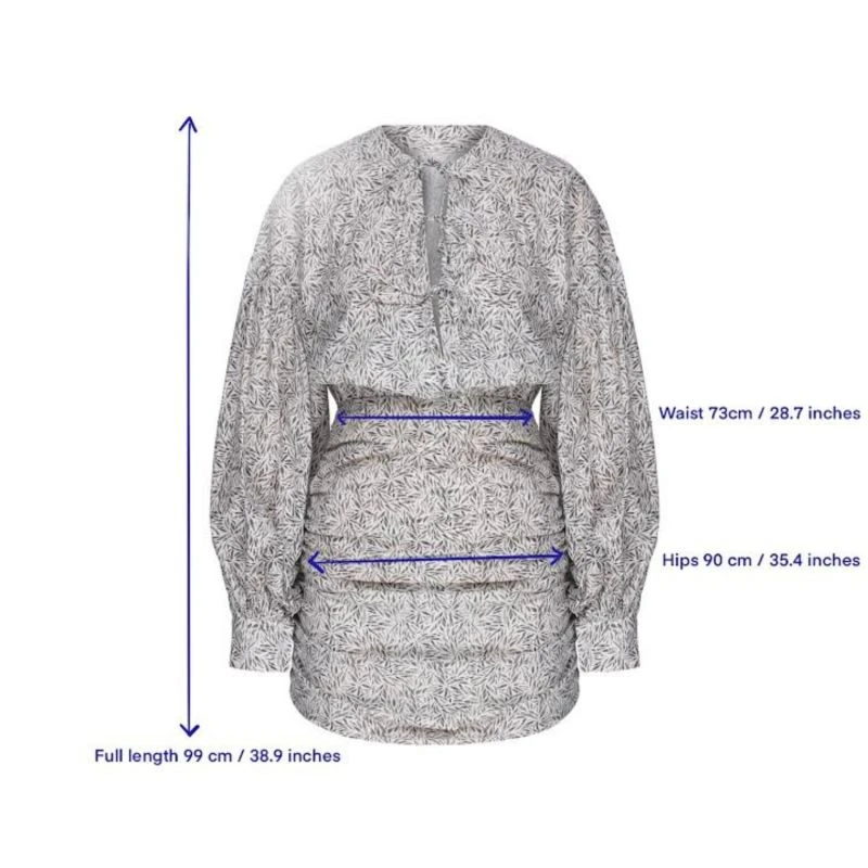 Carlotte Dress In White Printed Poplin 7 Carlotte Dress In White Printed Poplin - Image 5