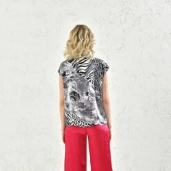 Pink Zebra Silk Blouse -Maison Close Sales mnridvf0djui9tunelbi