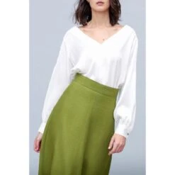 Moss Green Midi Skirt -Maison Close Sales moss green midi skirt b122aef134a95c70fc82d46d5ce6e319
