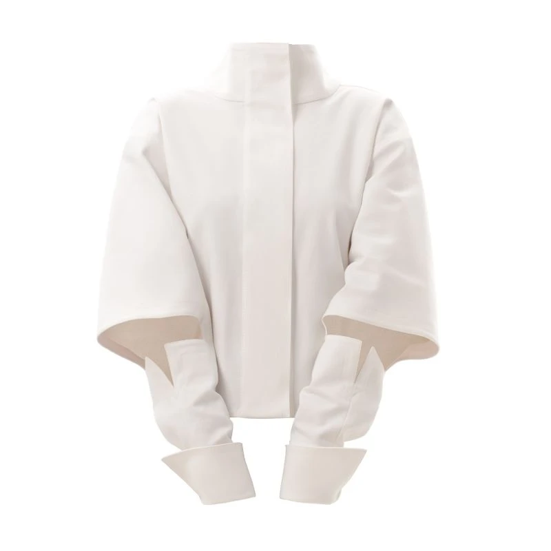 Designer Ecru Cotton Shirt 9 Designer Ecru Cotton Shirt - Image 7