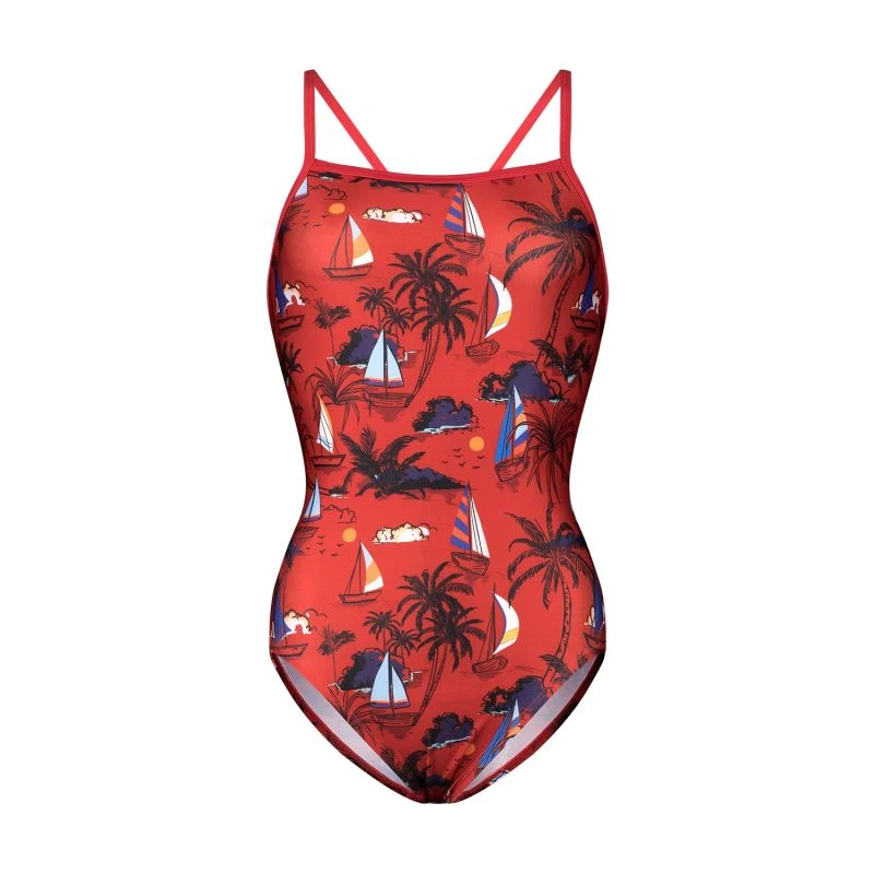 Hawaii Yacht Club Swimsuit - Sunset Red 3 Hawaii Yacht Club Swimsuit - Sunset Red