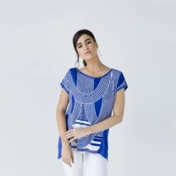 Print Top With Rounded Hemline 12 Print Top With Rounded Hemline -Maison Close Sales n3jjxmluomwuohkdjwtb