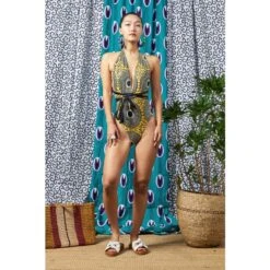 Nailah Reversi One Piece Swimsuit Yellow And Black Water Well -Maison Close Sales nailah reversi one piece yellow black water well facd38918fa31a5db9238acd00289803