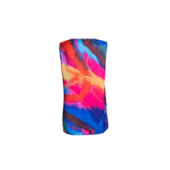 Katie Sleeveless V-Neck Blouse - Pink & Purple -Maison Close Sales ndtadiomvrgan1yyeo05