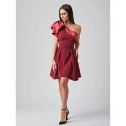 Euphoria One-Shoulder Flared Mini Dress -Maison Close Sales nfgrktms80zxcdpdlrxi