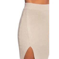 High-Slit Knit Midi Skirt -Maison Close Sales nyr29gsoaa5qramsmh4s