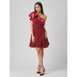 Euphoria One-Shoulder Flared Mini Dress -Maison Close Sales ofqtnvmex7hzg7zumq4w