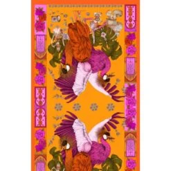 Pareo Silk Cotton The Tropical Paradise Orange