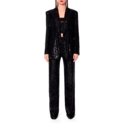 Luca Obsidian Black Sequin Pants 12 Luca Obsidian Black Sequin Pants -Maison Close Sales pbujvkfjrpeocsnu83rc