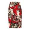 Pencil Skirt With Mexican Print Red -Maison Close Sales pencil skirt with mexican print red 8cf95fac1ae6b1ae4572666dd4334868