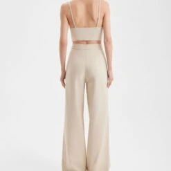 Petite Beige Linen Marta Trousers -Maison Close Sales petite beige linen marta trousers 5b88f93840e3789adfc43b1ecddb79d6