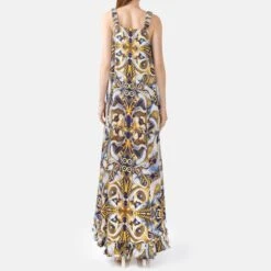 Porcelain Fever Dream – Pure Silk Slip Maxi Dress Blue, Gold, White -Maison Close Sales porcelain fever dream pure silk slip maxi dress blue gold white 05144f07f18796b40a47b72334bb46e2