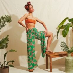 Rakassa Lolo Beach Trousers Green -Maison Close Sales rakassa lolo beach trousers green 9bb900ec2bfc9cb6434e1ae218acbb4e