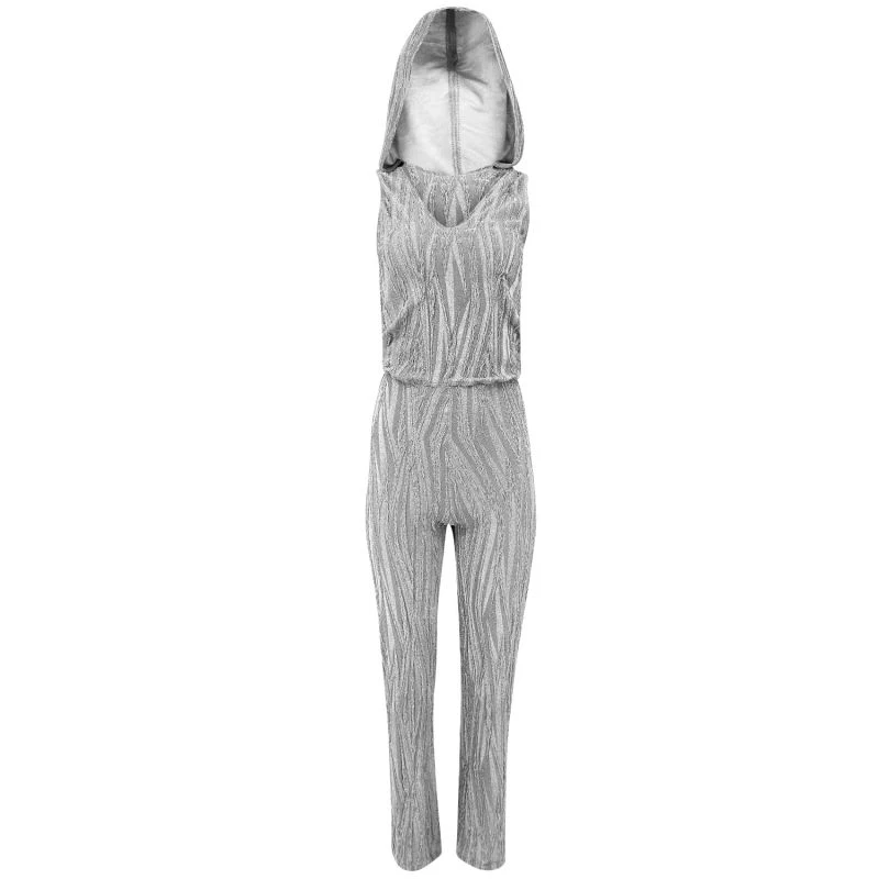 Regality Silver Hooded Romper 3 Regality Silver Hooded Romper