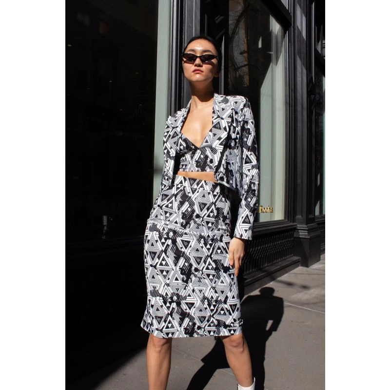 Amour Geometric Pencil Skirt 4 Amour Geometric Pencil Skirt - Image 2