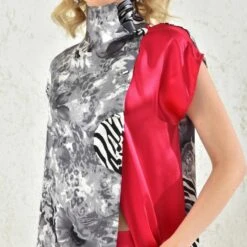 Pink Zebra Silk Blouse -Maison Close Sales rji2eateyhyy3udtqu2g