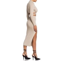 High-Slit Knit Midi Skirt -Maison Close Sales rjlkmcrgjr1g2gvz1vvo