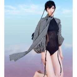 Bolero Sleeves Check- Black -Maison Close Sales rlayswonxifsvp5gyu4i